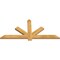 Ekena Millwork Kennewick Rough Sawn Timber Gable Bracket, Western Red Cedar, 60"W x 27"H x 2"D x 4"F, 11/12 Pitch GBW060X27X0204KEN00RWR - alternate 3